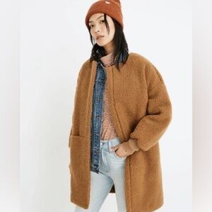 Madewell Bonded Sherpa Cocoon Coat